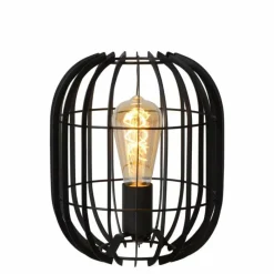 Luminaires Scandinaves-Luminaires Lucide Lampe de table Lucide REDA Noir, 1 lumière