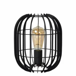 Luminaires Scandinaves-Luminaires Lucide Lampe de table Lucide REDA Noir, 1 lumière