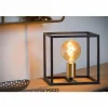 Luminaires Rustiques-Luminaires Lucide Lampe de table Lucide RUBEN Noir, 1 lumière
