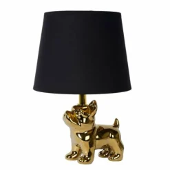 Lampes En Tissu-Luminaires Lucide Lampe de table Lucide SIR WINSTON Or, 1 lumière