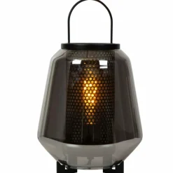 Suspension Verre Fumé-Luminaires Lucide Lampe de table Lucide SISKA Noir, 1 lumière