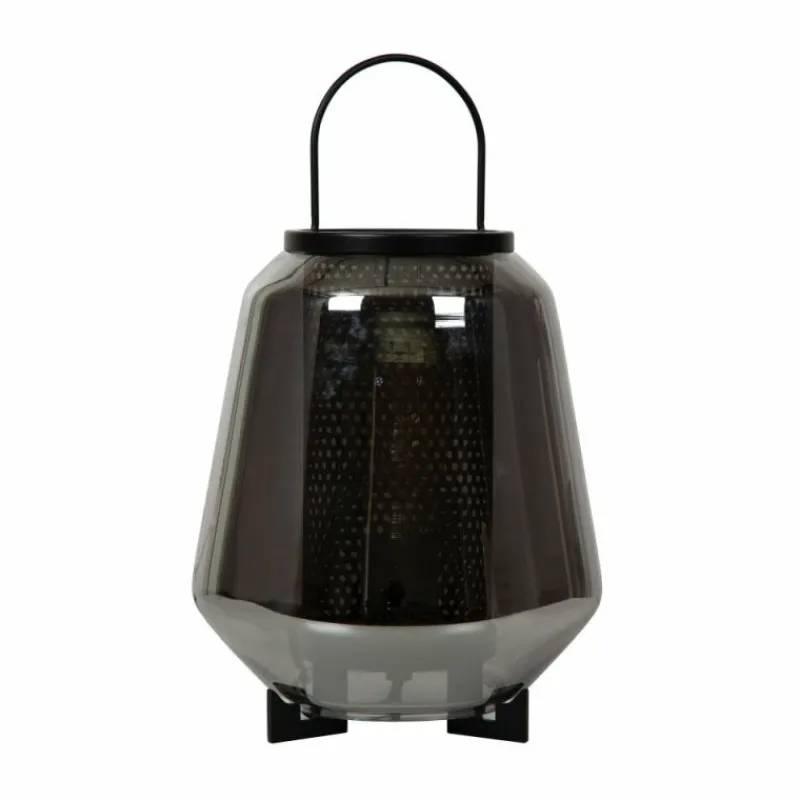 Suspension Verre Fumé-Luminaires Lucide Lampe de table Lucide SISKA Noir, 1 lumière