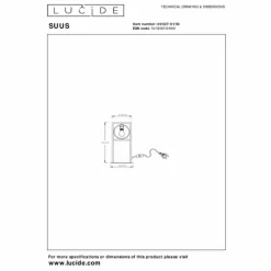 Luminaires Lucide Lampe de table Lucide SUUS Noir, 1 lumière* Lampes À Poser