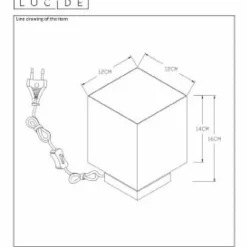 Luminaires Lucide Lampe de table Lucide SUZY Noir, 1 lumière* Lampes À Poser