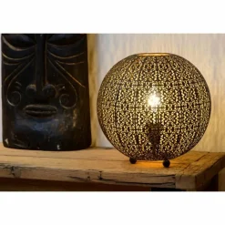 Lampe Turque-Luminaires Lucide Lampe de table Lucide TAHAR Noir, 1 lumière