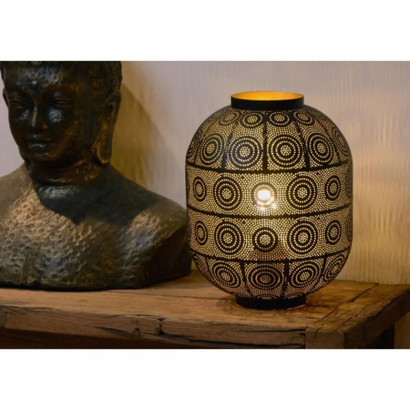 Lampe Turque-Luminaires Lucide Lampe de table Lucide TAHAR Noir, 1 lumière