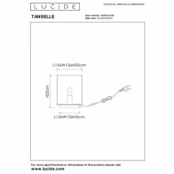 Lampes En Bois-Luminaires Lucide Lampe de table Lucide TANSELLE Multicolore, 1 lumière