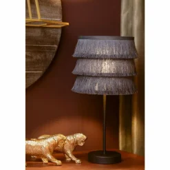 Lampes En Tissu-Luminaires Lucide Lampe de table Lucide TOGO Noir, 1 lumière