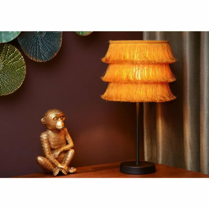 Lampes En Tissu-Luminaires Lucide Lampe de table Lucide TOGO Noir, 1 lumière