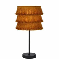 Lampes En Tissu-Luminaires Lucide Lampe de table Lucide TOGO Noir, 1 lumière