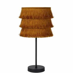 Lampes En Tissu-Luminaires Lucide Lampe de table Lucide TOGO Noir, 1 lumière