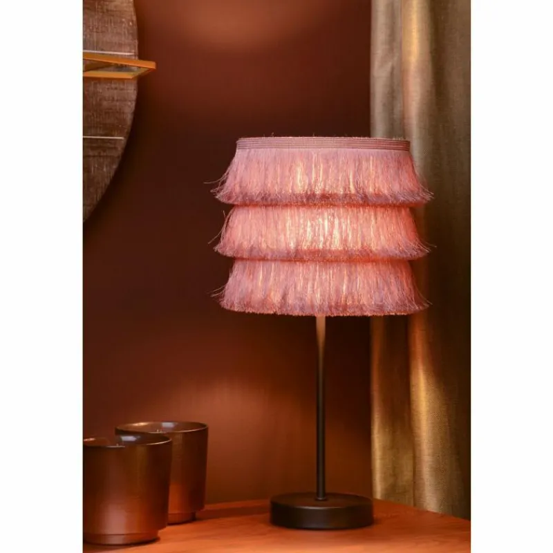 Lampes En Tissu-Luminaires Lucide Lampe de table Lucide TOGO Noir, 1 lumière