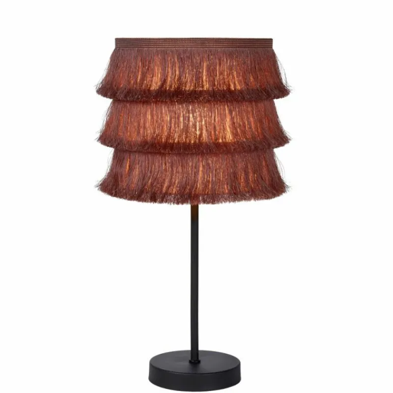 Lampes En Tissu-Luminaires Lucide Lampe de table Lucide TOGO Noir, 1 lumière