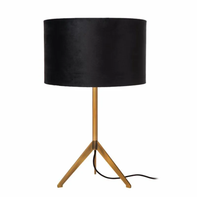 Lampes En Tissu-Luminaires Lucide Lampe de table Lucide TONDO Or, Laiton, 1 lumière