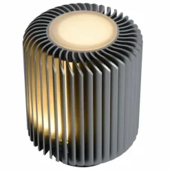 Luminaires Scandinaves-Luminaires Lucide Lampe de table Lucide TURBIN LED Gris, 1 lumière
