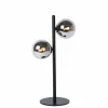 Luminaires Lucide Lampe de table Lucide TYCHO Noir, 2 lumières