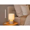 Lampes En Tissu-Luminaires Lucide Lampe de table Lucide WOOLLY Beige, 1 lumière