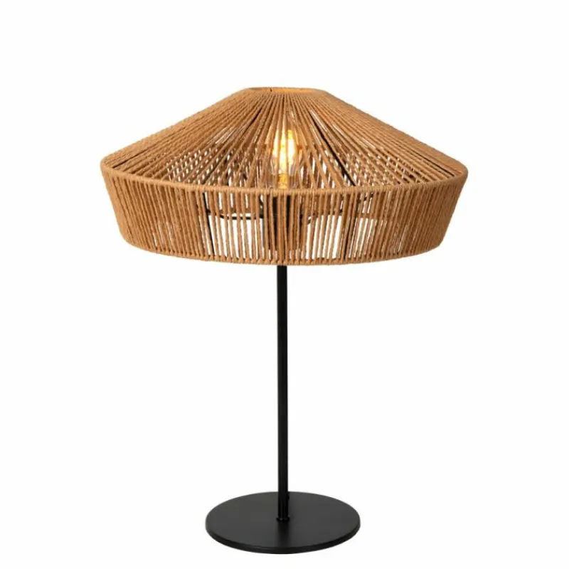 Luminaires Scandinaves-Luminaires Lucide Lampe de table Lucide YUNKAI Noir, 1 lumière