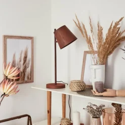 Lampes Industrielles-hofstein Lampe de table Lungre Rouille, 1 lumière