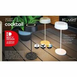 Luminaires Lutec Lampe de table Lutec COCKTAIL LED Blanc, 1 lumière