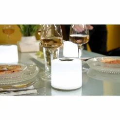 Luminaires Lutec Lampe de table Lutec NOMA LED Blanc, 1 lumière, Changeur de couleurs