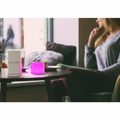 Luminaires Lutec Lampe de table Lutec NOMA LED Blanc, 1 lumière, Changeur de couleurs