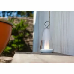 Luminaires Lutec Lampe de table Lutec PEPPER LED Blanc, 1 lumière, Changeur de couleurs