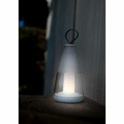 Luminaires Lutec Lampe de table Lutec PEPPER LED Blanc, 1 lumière, Changeur de couleurs