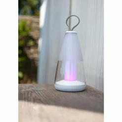 Luminaires Lutec Lampe de table Lutec PEPPER LED Blanc, 1 lumière, Changeur de couleurs