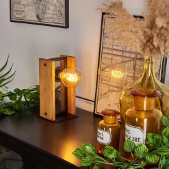 Lampes Vintages & Rétros-hofstein Lampe de table Maahui Écru, Noir, 1 lumière