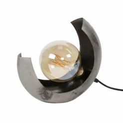 Lampes Vintages & Rétros-hofstein Lampe de table Magredis Argent Oxydé, 1 lumière