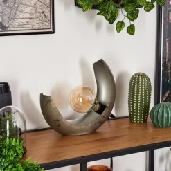 Lampes Industrielles-hofstein Lampe de table Magredis Argent Oxydé, 1 lumière
