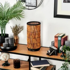 Luminaires Scandinaves-hofstein Lampe de table Maili Noir, 1 lumière