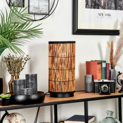 Luminaires Scandinaves-hofstein Lampe de table Maili Noir, 1 lumière