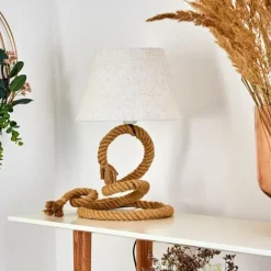 Lampes En Tissu-hofstein Lampe de table Makondo Brun, 1 lumière