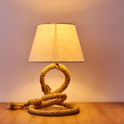 Lampes En Tissu-hofstein Lampe de table Makondo Brun, 1 lumière