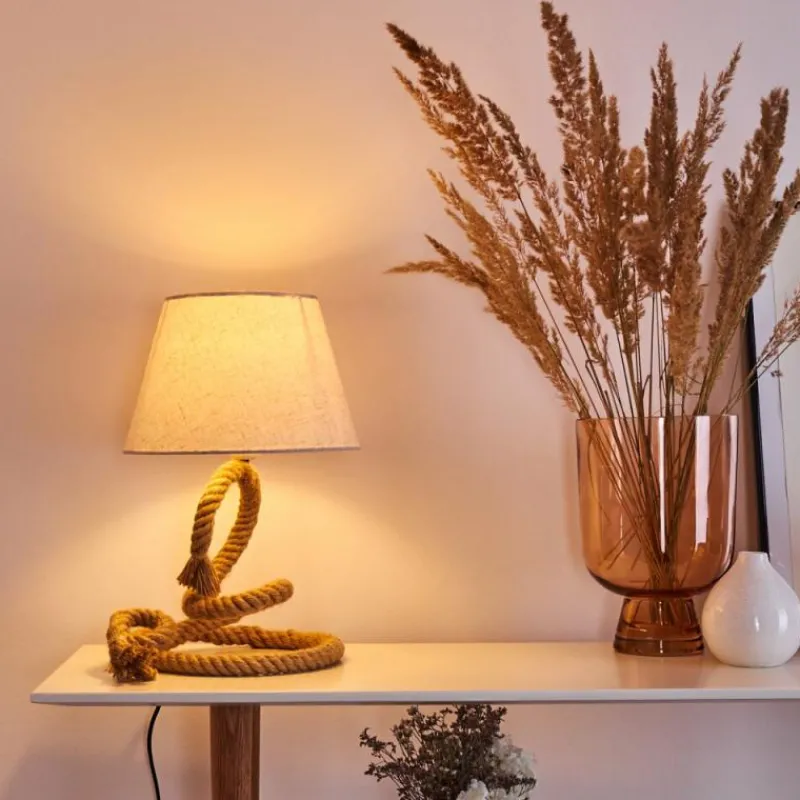 Lampes En Tissu-hofstein Lampe de table Makondo Brun, 1 lumière