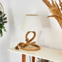 Lampes En Tissu-hofstein Lampe de table Makondo Brun, 1 lumière