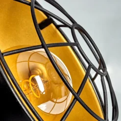 Lampes Dorées-hofstein Lampe de table Malix Noir, 1 lumière