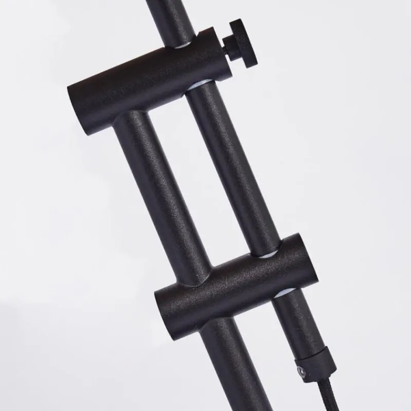 Lampes Dorées-hofstein Lampe de table Manaus Noir, 2 lumières