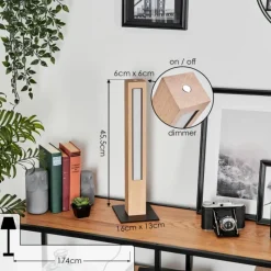 Luminaires Scandinaves-hofstein Lampe de table Mansupa LED Écru, Noir, 1 lumière