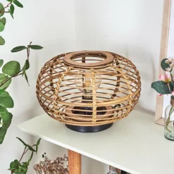 Style Boho-Chic-hofstein Lampe de table Manteau Écru, 1 lumière