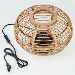 Style Boho-Chic-hofstein Lampe de table Manteau Écru, 1 lumière