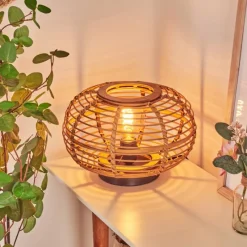 Style Boho-Chic-hofstein Lampe de table Manteau Écru, 1 lumière