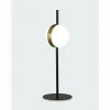 Lampes Dorées-Luminaires Mantra Lampe de table Mantra CUBA LED Or, Noir, 1 lumière