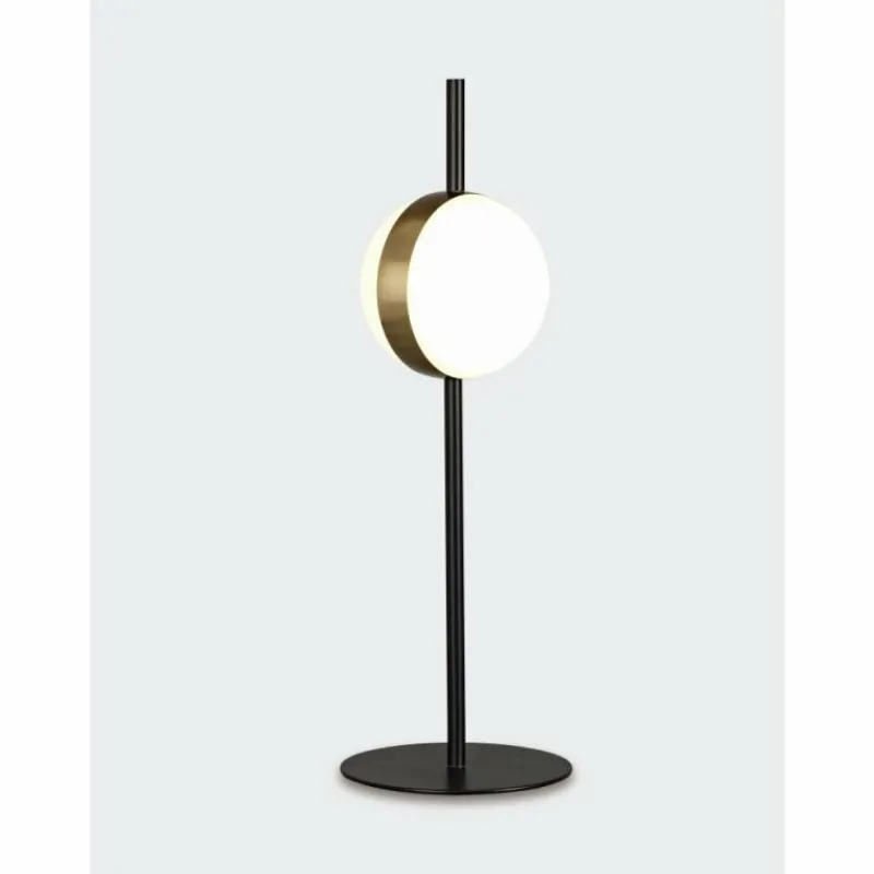 Lampes Dorées-Luminaires Mantra Lampe de table Mantra CUBA LED Or, Noir, 1 lumière