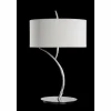 Lampes En Tissu-Luminaires Mantra Lampe de table Mantra Eve Chrome, 2 lumières