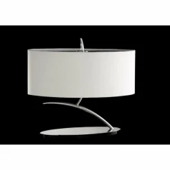 Lampes En Tissu-Luminaires Mantra Lampe de table Mantra Eve Chrome, 2 lumières