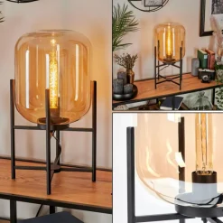 hofstein Lampe de table Manzano Noir, 1 lumière