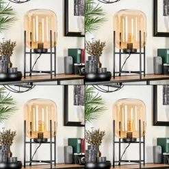 hofstein Lampe de table Manzano Noir, 1 lumière